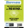 sapphire sleeves lime - 100 bustine 70x110mm
