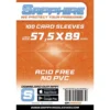 sapphire sleeves orange - 100 bustine 57.5x89mm