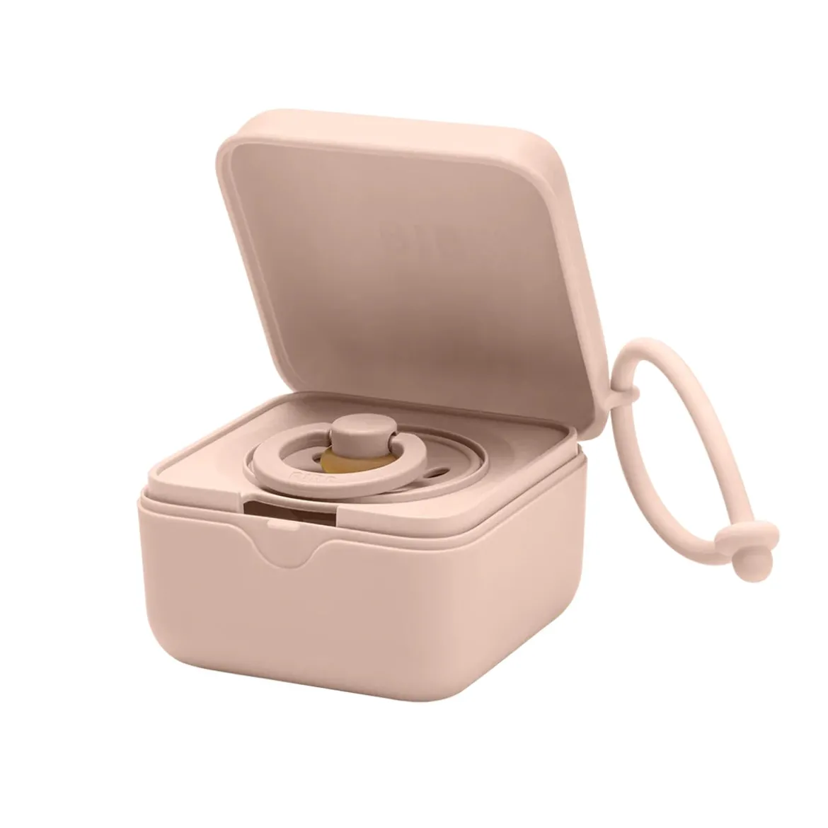 scatola porta ciuccio - rosa cipria