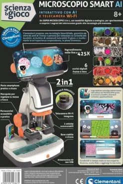 scienza e gioco - explorer scope - microscopio interattivo con telecamera e ai