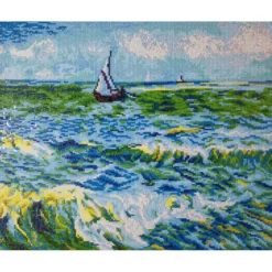 seascape at saint maries van gogh - diamond dotz intermediate dd12.029 63x53cm