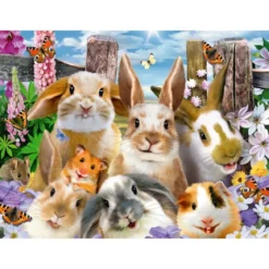 selfie di coniglietti - puzzle 100 pezzi xxl