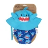 set baby costumino contenitivo + cappellino, squalo - upf 50+ - 3-6 mesi
