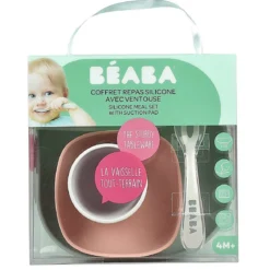 set completo per pappa - 4 pezzi - silicone - eucalipto