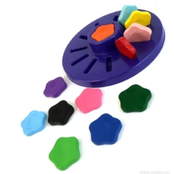 set da 12 colori a cera a forma di fiore per bambini