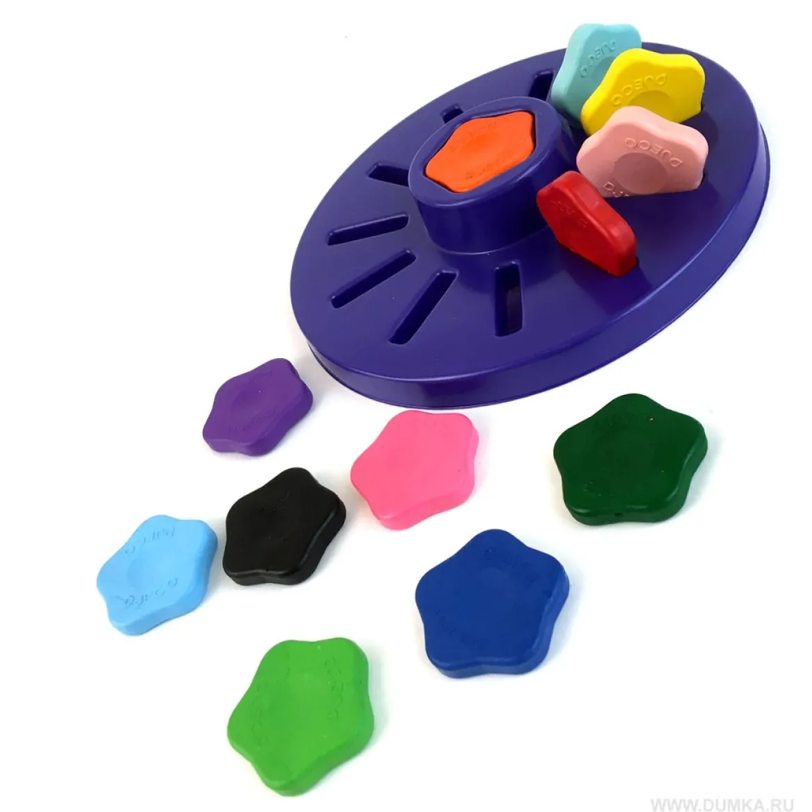 set da 12 colori a cera a forma di fiore per bambini