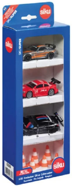 set di 3 auto da corsa