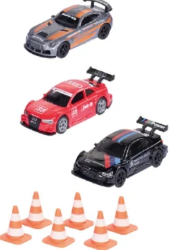 set di 3 auto da corsa