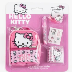 set di cancelleria + mini zaino - hello kitty