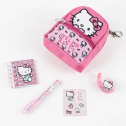 set di cancelleria + mini zaino - hello kitty