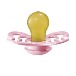set di 2 ciucci supreme - avorio & rosa - gomma naturale 0-6 mesi