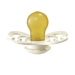 set di 2 ciucci supreme - avorio & rosa - gomma naturale 0-6 mesi