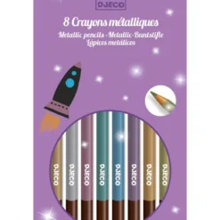 set matite - 8 colori metallici