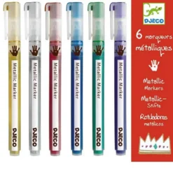 set pennarelli - 6 colori metallici