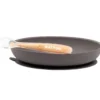 set piatto melanzana + cucchiaio