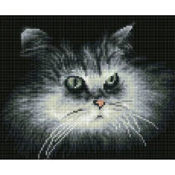 shadow cat say - diamond dotz squares dq7.002 32x25cm