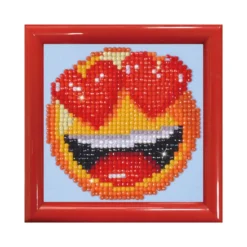 smitten with frame red - diamond dotz beginner dd1.006f 10,2x10,2cm