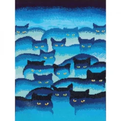 smokeymountain cats - diamond dotz intermediate dd12.015 47x66cm
