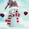 snowman - diamond dotz intermediate 51139 30,5x30,5cm