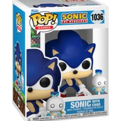 sonic the hedgehog - sonic with hero chao 9cm - funko pop 1036