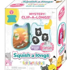 squish a longs - porta-charms con 3 personaggi inclusi - modello assortito
