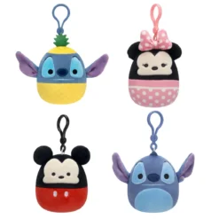 squishmallows clip on - peluche 10cm - modello assortito