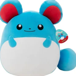 squishmallows - pokemon marill - peluche 35cm