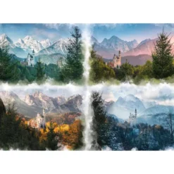 4 stagioni del castello delle fiabe - puzzle 18000 pezzi