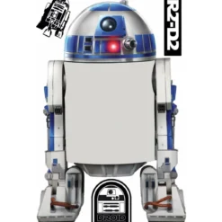 star wars classic: r2-d2 - adesivo removibile da parete