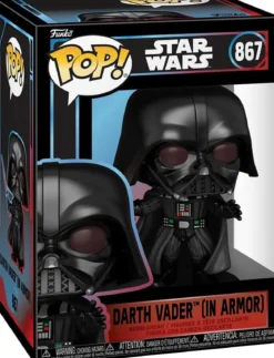star wars: darth vader with lightsaber 9 cm - funko pop! 867
