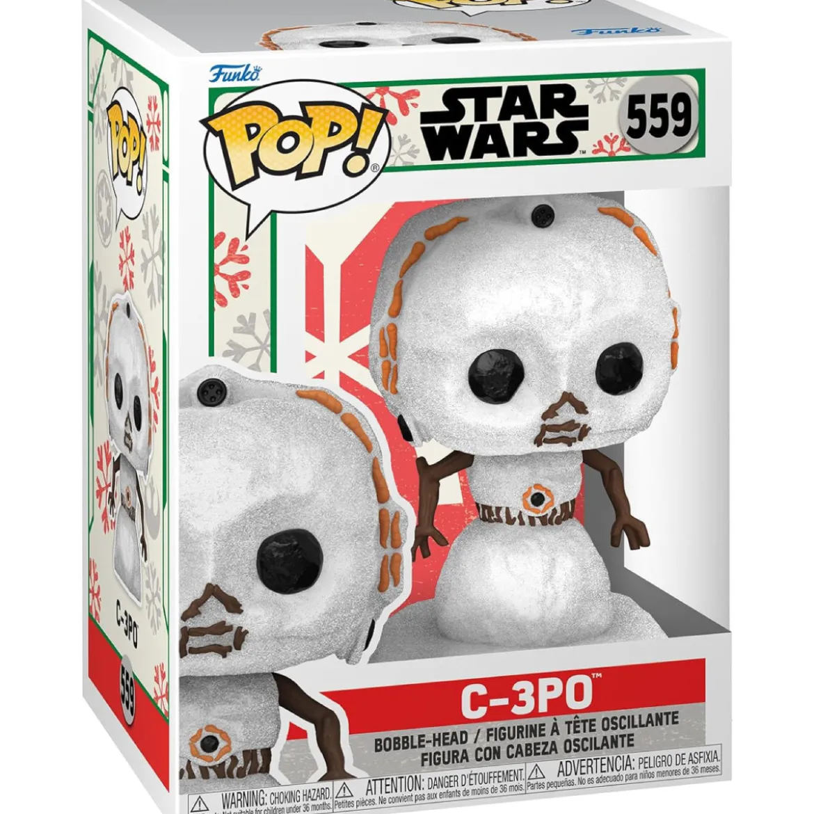 star wars: holiday - c-3po - funko pop 559