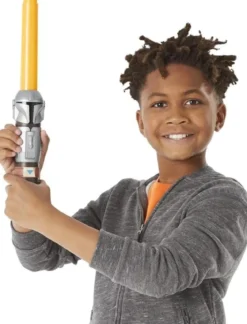 star wars - lightsaber squad - spada laser telescopica 50cm the mandalorian