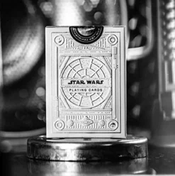 star wars light side silver special edition - mazzo di carte da poker e ramino