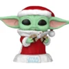 star wars: mandalorian holiday - grogu 9cm - funko pop 747