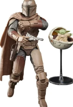 star wars the black series - mandalorian e grogu - action figures 15cm