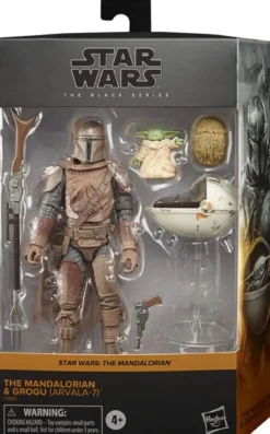 star wars the black series - mandalorian e grogu - action figures 15cm