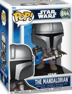 star wars - the mandalorian and grogu - the mandalorian 9cm - funko pop! 844