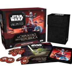 star wars unlimited - crepuscolo della repubblica - prerelease box