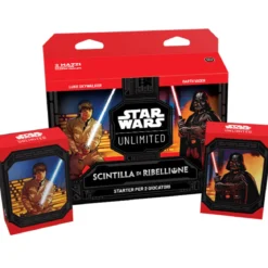 star wars unlimited - scintilla di ribellione - starter set 2 giocatori (ita)
