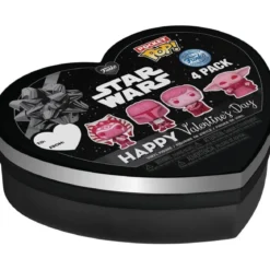 star wars: valentines - the mandalorian box 4 personaggi - funko pop