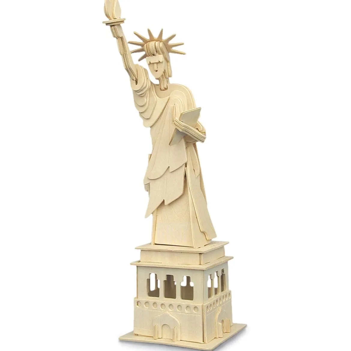 statue of liberty - kit di costruzioni in legno (certificazione fsc)