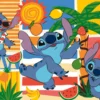 stitch - puzzle gigante 24 pezzi pavimento
