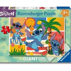 stitch - puzzle gigante 24 pezzi pavimento