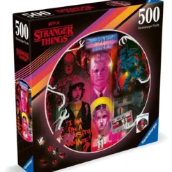 stranger things - round puzzle 500 pezzi