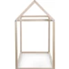 struttura letto casetta natural, legno di faggio massello - 140x70 cm