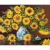 sunflowers in china vase - diamond dotz advanced dd13.006 71x56cm