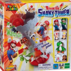 super mario blow up! shaky tower - gioco d'equilibrio