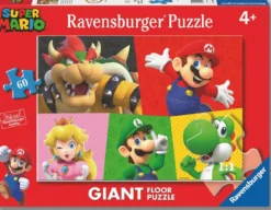 super mario - puzzle gigante 60 pezzi pavimento