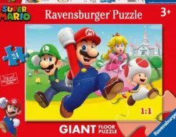 super mario - puzzle gigante 24 pezzi pavimento