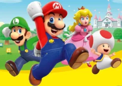 super mario - puzzle gigante 24 pezzi pavimento